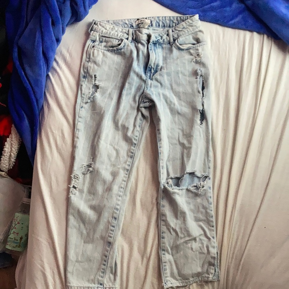 mom ripped jeans